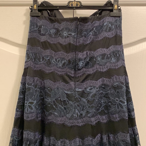 NWT Tadashi Shoji full length strapless lace gown - Picture 7 of 11